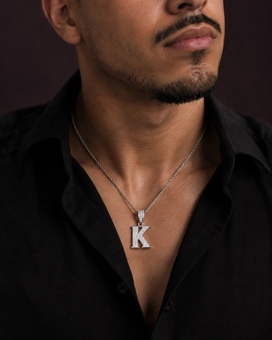 Iced Initials Pendant